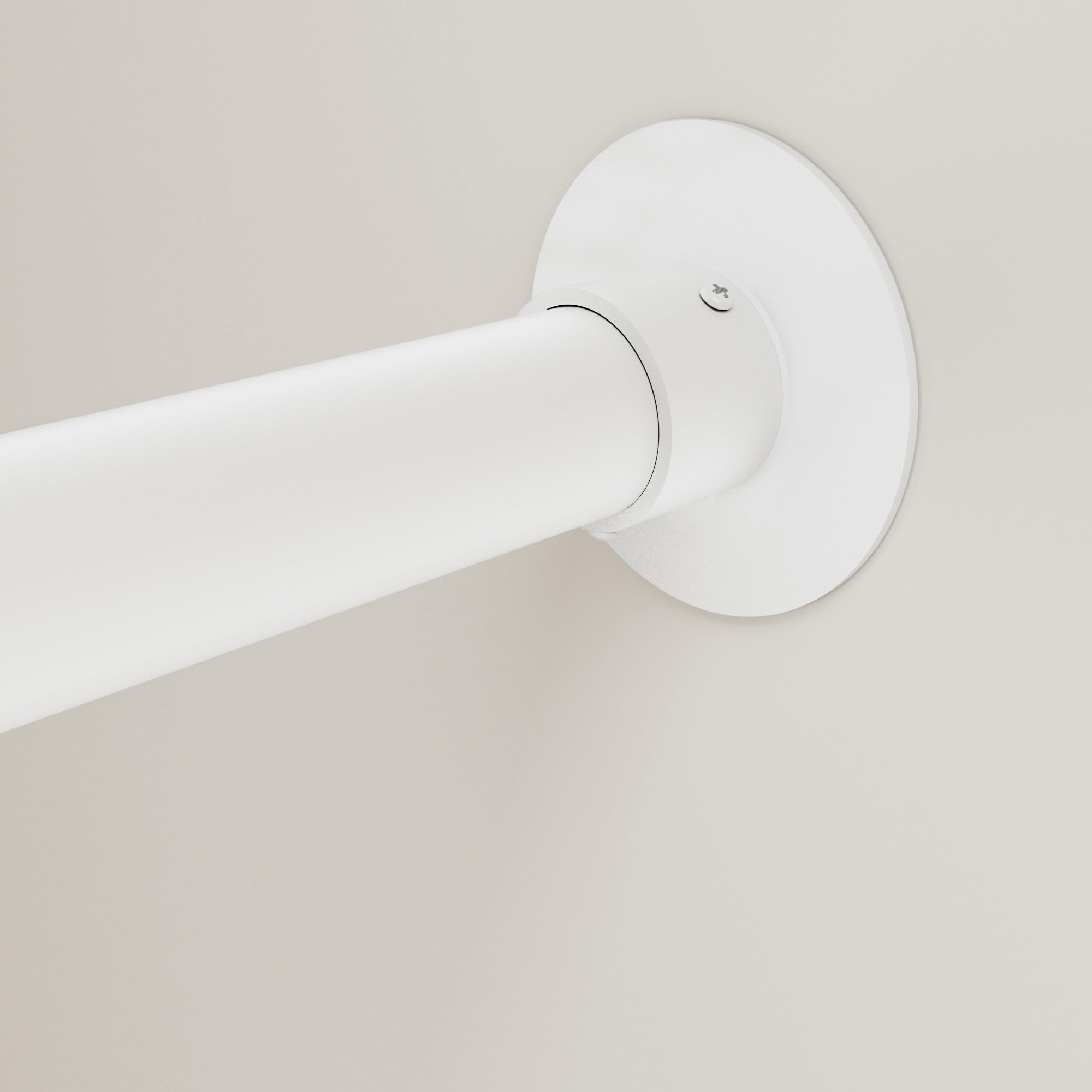 Onpira® Eck-Duschvorhangstange Teleskop L-Form 90–180 cm – Edelstahl, selbstklebend oder schraubbar – Ohne Bohren – In Silber, Schwarz, Weiß – 12 Varianten wählbar (Selbstklebend Edelstahl, 90x180cm)