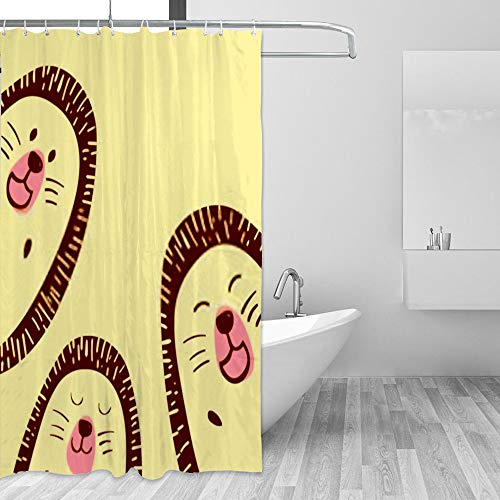 Rideau de douche hérisson polyester 66x72 inch lavable en machine - 5