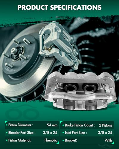 Image of SCITOO Front Left Brake Caliper With Bracket 18B5237 Compatible For Ford For Expedition 2010-2016 For Ford For F-150 2010-2011 For Lincoln Navigator 2010-2016