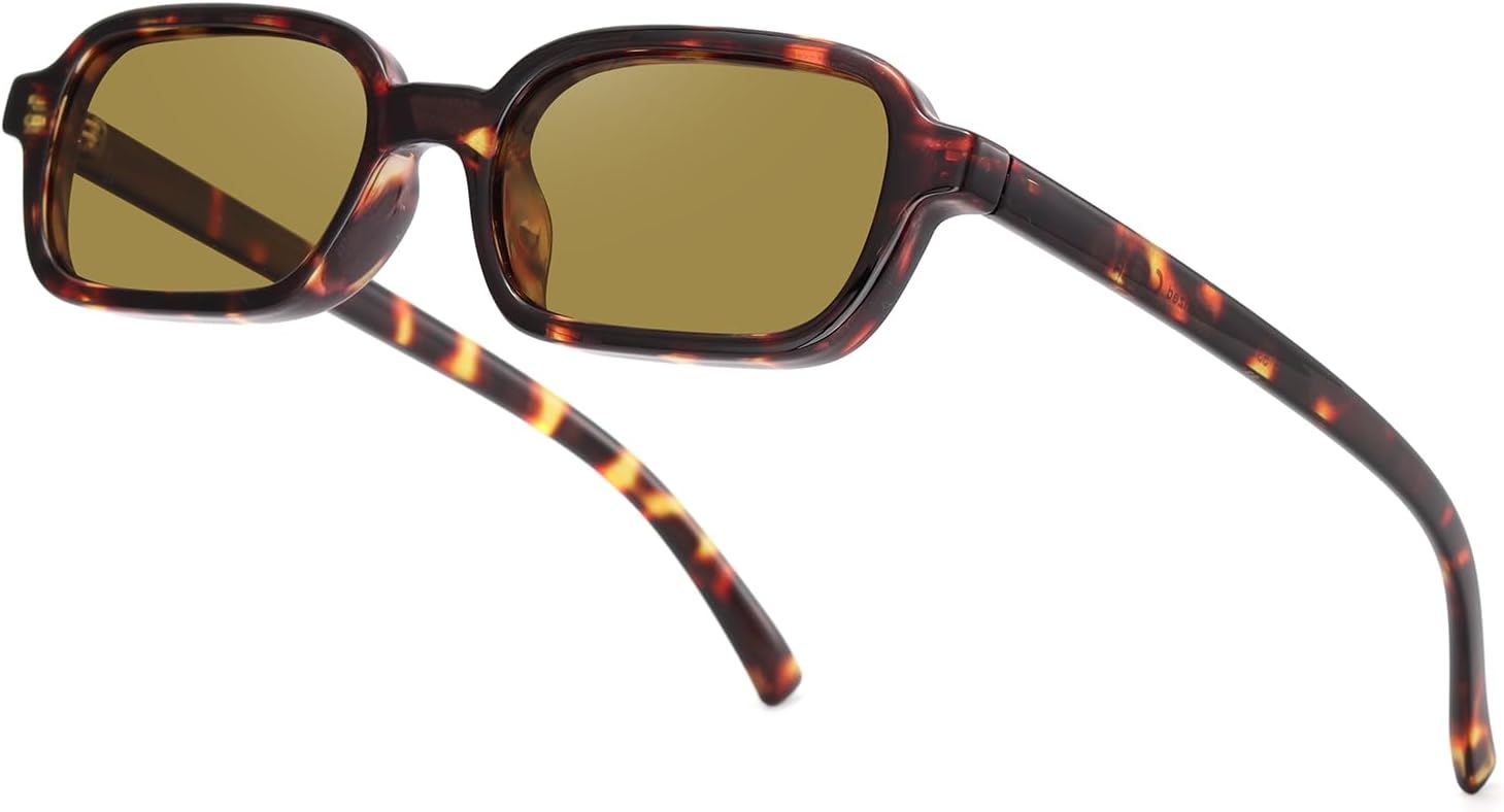 Rectangle Sunglasses for Women Men Trendy Narrow Square Frame 90’s Retro Sun Glasses UV400 Protection Shades - Image 6