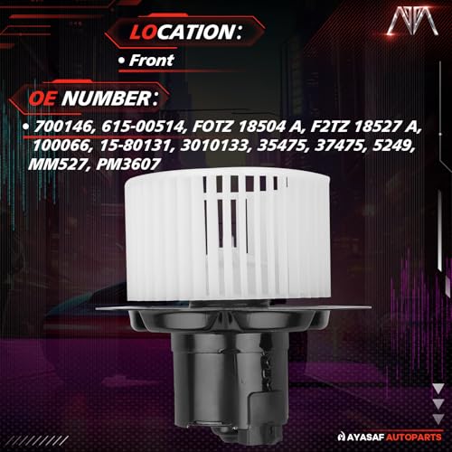 Image of 700146 HVAC Blower Motor Assembly fit for Ford[ONLY] 1996-1987 F-150 /F-250 /F-350 /Bronco