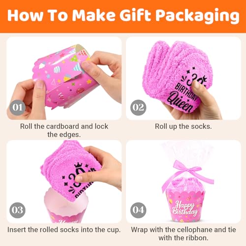 Image of HAPPYPOP Birthday Gift Ideas - Socks for 30 40 60 70 Years Old Women Female