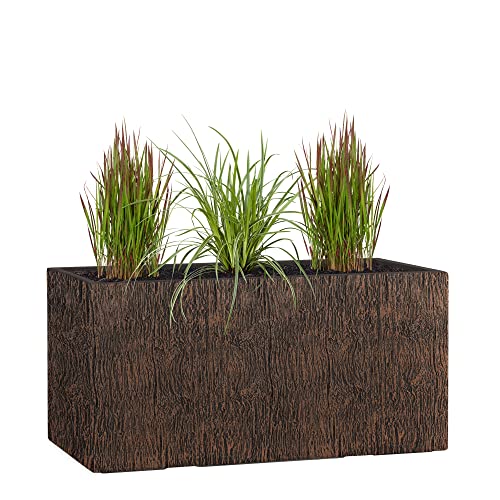 Pflanzwerk® Pflanzkübel TUB Wood Braun 40x80x40cm *Frostbeständig* *UV-Schutz* *Qualitätsware*