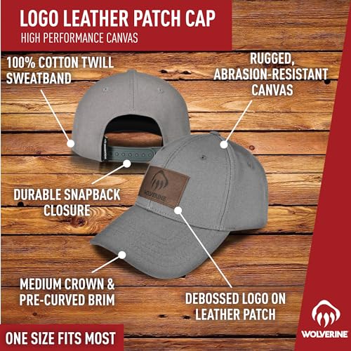 Image of Wolverine Work Hat | Adjustable | Rugged | Durable | Comfort | Workwear | Cotton Canvas