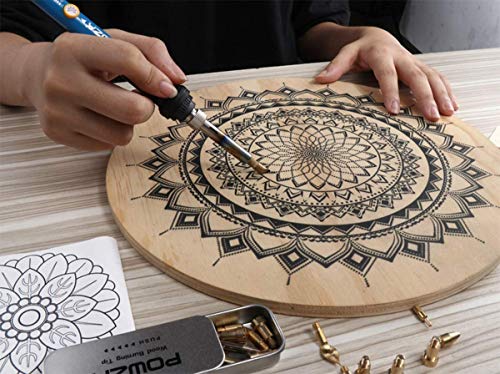 72Pcs Wood Burning Kit For Beginners, Adjustable Professional Wood Burner Pen Tool And Accessories, Woodburning Embossing Carving #TOP5