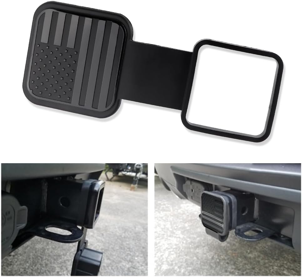 Trailer Hitch Covers Unique US Flag Square Mouth Tow