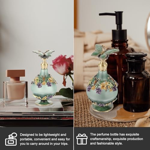 Botella vintage de perfume rellenable antiderrames para llevar aceites esenciales 7