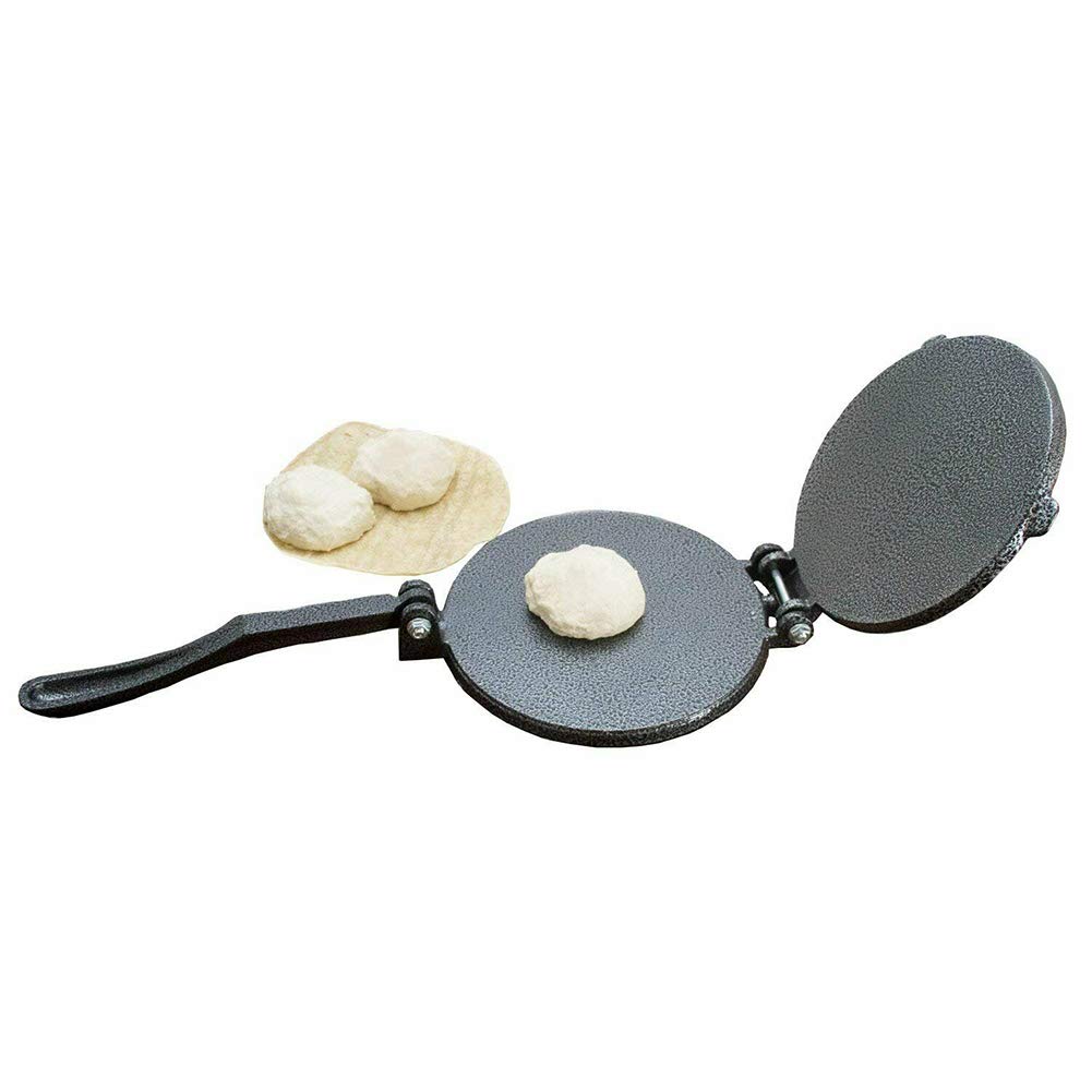 Machine à tortilla de 20 cm, presse à tortilla en fonte d'aluminium de 20 cm, pour tortilladora, farine, pain plat, pâte à tacos, outil de cuisine et de restaurant
