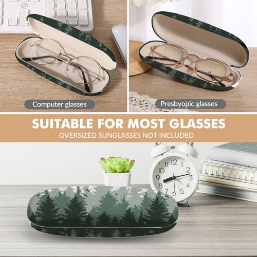 Image of Glasses Case Hard Shell,Portable Protective Eyeglasses Case, Eyeglass Holder Box with Cleaning Cloth,for Women Men