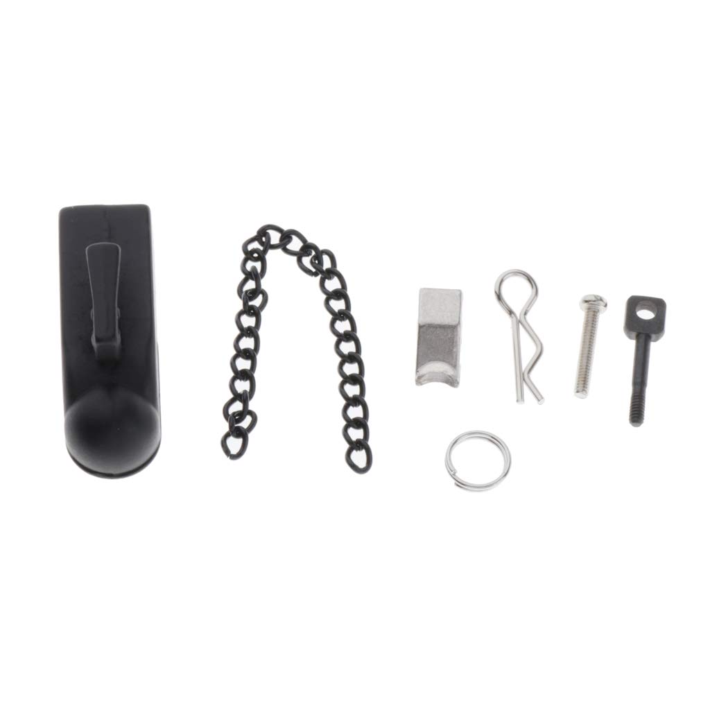 ATORSE Trailer Drop Hitch Receiver Tail Hook for 1/10 Rc Rock Crawler Accessories