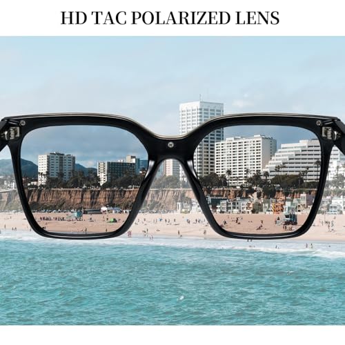 mosanana Square Trendy Polarized Oversized Sunglasses for Women Men 2025 UV400 MS52367 7