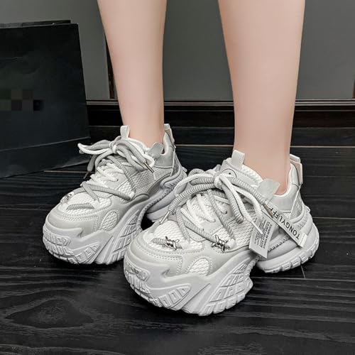 Chunky Sneakers for Women Platform Sneakers Ideal for Streetwalk and Gym Comfortable Casual Lace Up Fashion Tennis Shoes4