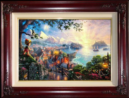 Amazon.com: Thomas Kinkade Pinocchio Wishes Upon A Star 18