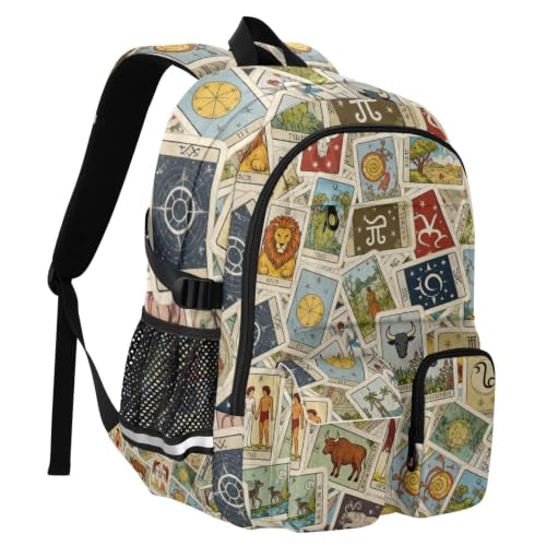 Mochilas para laptop de tarot retro ideales para el trabajo y uso casual 2
