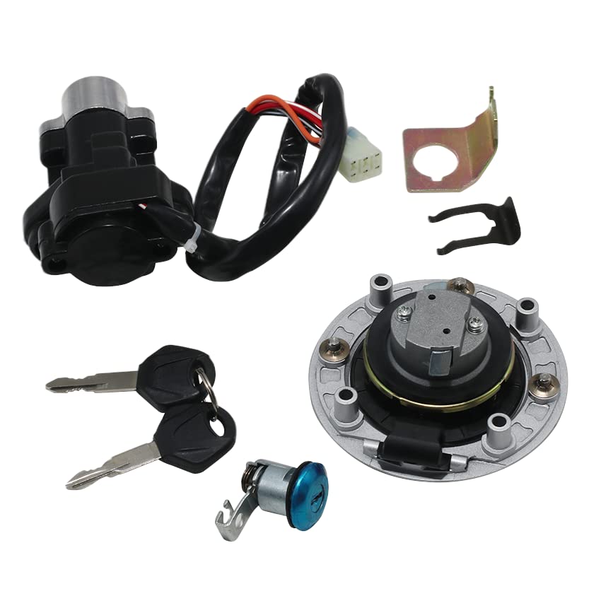 Miniatura 3 de Juego de llaves de bloqueo de interruptor de encendido para Suzuki SV650 GSXR600 GSXR750 GSXR1000 GSX1400 DL650 DL1000 Tapa de gas