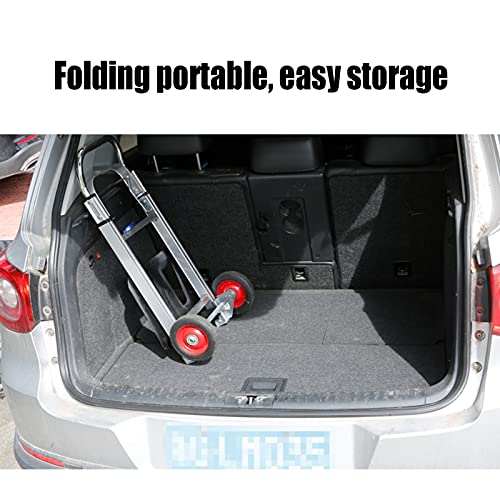 Carretilla plegable portátil con ruedas de goma y 200kg miniatura 3