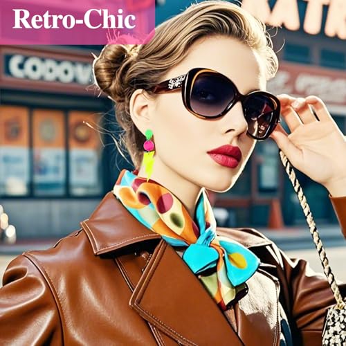 80s Neon Earrings for Women - Acrylic Lightning Bolt Drop Dangle Earrings, Retro Glow Party Accessories for 80s Outfit & Theme Parties (1 Pair)4