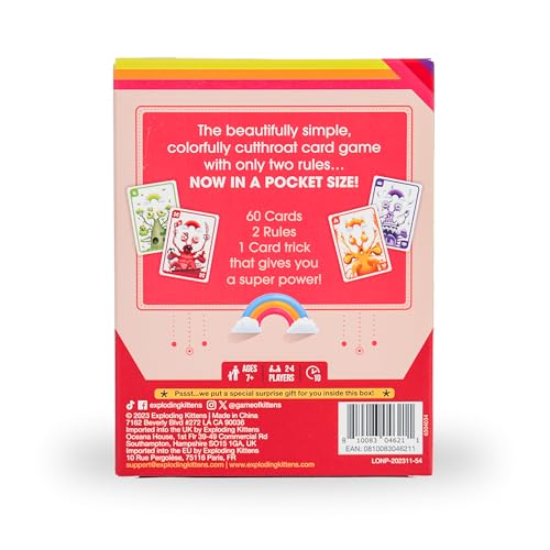 Image of Exploding Kittens Mantis Grab and Game 2-4 Players, Ages 7+ | Steal or score in this compact, travel-friendly Mantis. Quick to learn, colorful, and great for road trips or camping.