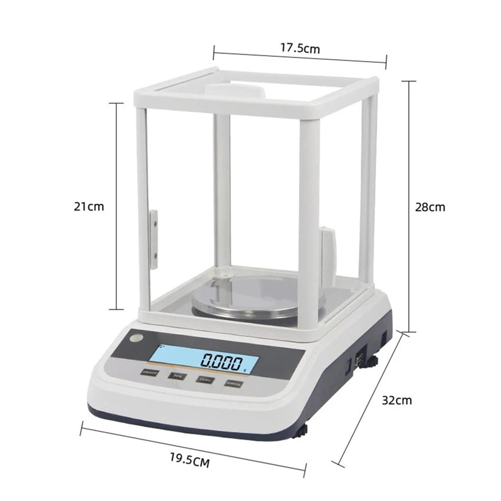 Digitale Waage Laboranalytische Waage Gewichtswaage 0,001 g for Labor, Schmuckwiegen Schnelle Reaktion(TF3003 300g 0.001g)