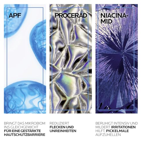 La Roche Posay Feuchtigkeitspflege bei austrocknender Akne-Behandlung, Mildert Unreinheiten und regeneriert, Mit Niacinamid und Provitamin B5, Effaclar H Iso-Biome, 40 ml
