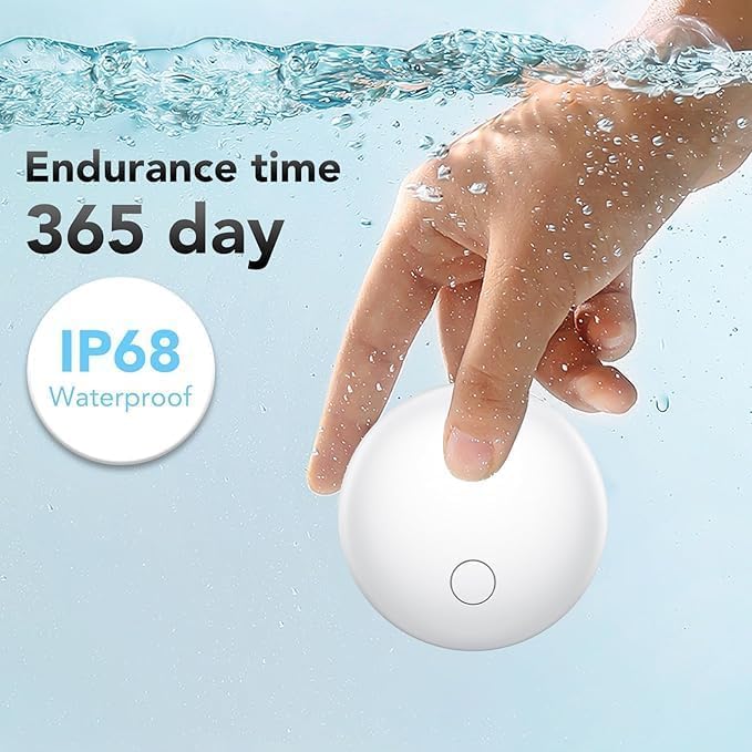 Image of Air Tracker Tags 4-Pack, Item Finders Work for Apple Find My APP(iOS Only) Tracker Tags for Keys, Luggage, Backpack etc,Replaceable Battery Last 1 Year, IP67 Waterproof Round Tag with Holder Keychain
