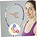 Gogogmee Flower Shape Tennis Racket Vibration Dampener Silicone Shock Absorber 6 Pieces Compact 0.98 Inch Tennis Accessory for Reduced String Shock
