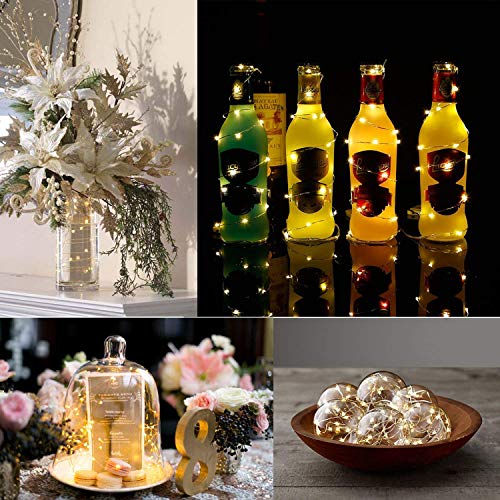 Led Fairy Lights 100 LEDs 8 Modes with Remote & Timmer Decorative Fairy Battery Powered String Lights, Copper Wire Light for Bedroom,Wedding(33ft/10m Warm White 2PACK) - Image 4