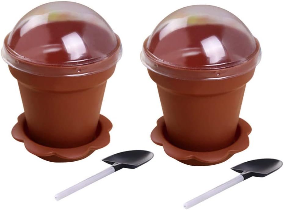 Luxshiny Sample Food Cups 30 Pcs Mini Flower Pot Cup with
