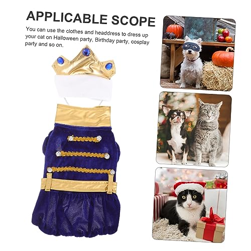 Disfraz Halloween para perros y gatos, azul oscuro miniatura 5