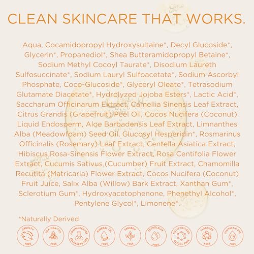 InstaNatural Vitamin C Facial Cleanser - Anti Aging, Breakout & Wrinkle Reducing Face Wash for Clear & Reduced Pores - With Organic & Natural Ingredients - For Oily, Dry & Sensitive Skin - 200 ml - Image 8