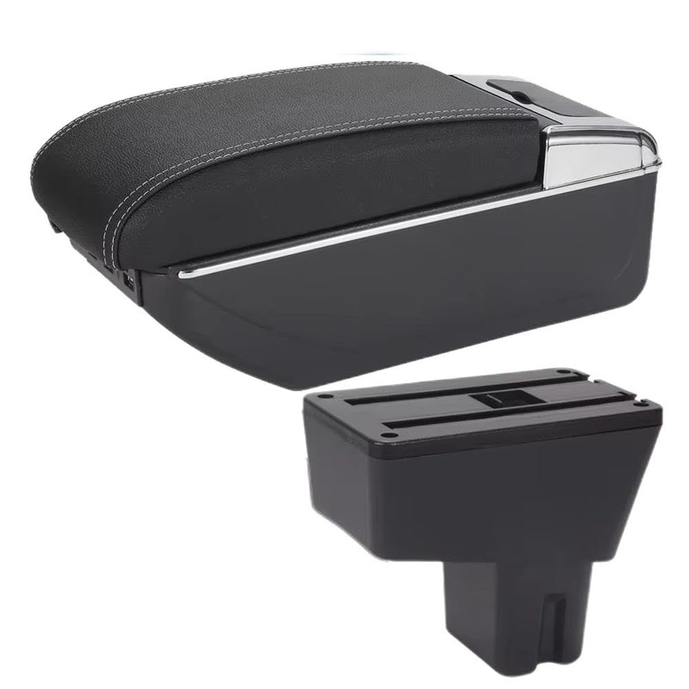 Sxqpocar B3 Black White 7Usb For Citroen C3 C4 2025 Car Armrest Box Center Console Storage Box Replacement Parts