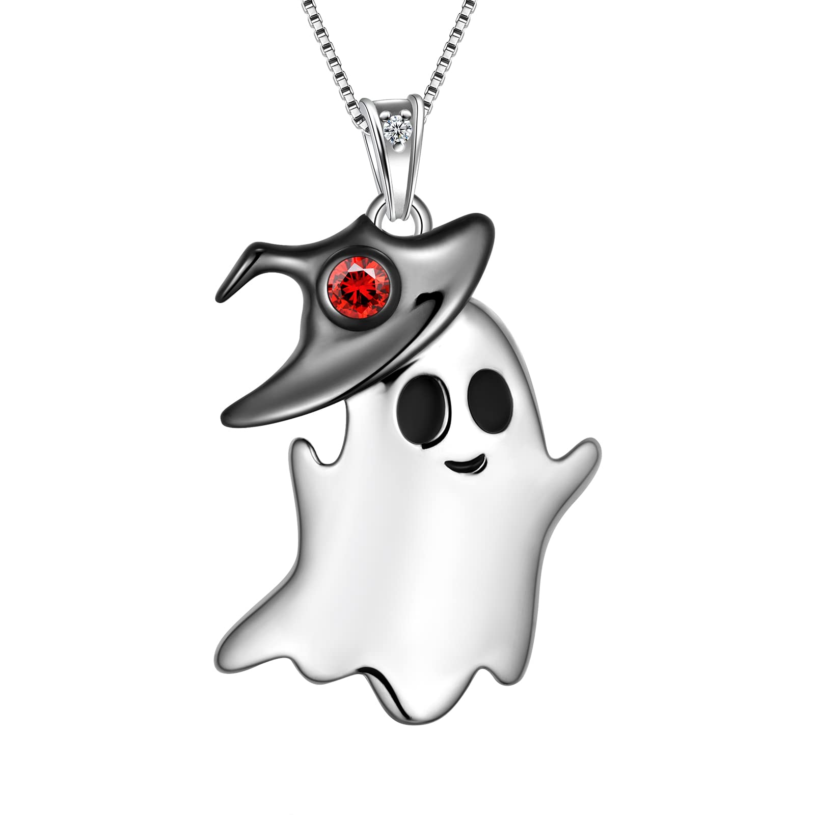 Juego de joyas de araña de Halloween de plata de ley 925 colgante telaraña y anillo 8
