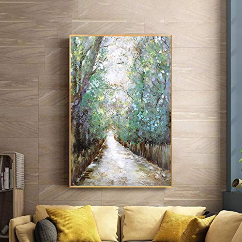 Peinture paysage moderne pour salon chaleureux et design