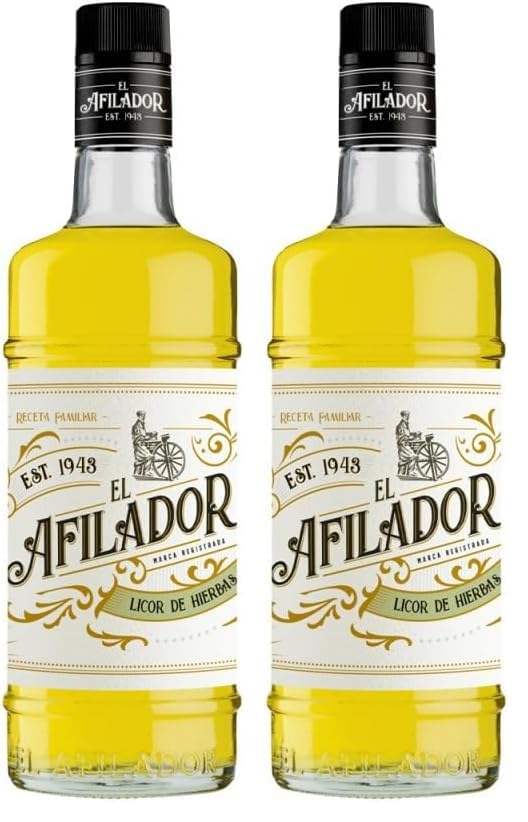 El Afilador - Licor de Hierbas - Botella 700 ml (Paquete de 2)
