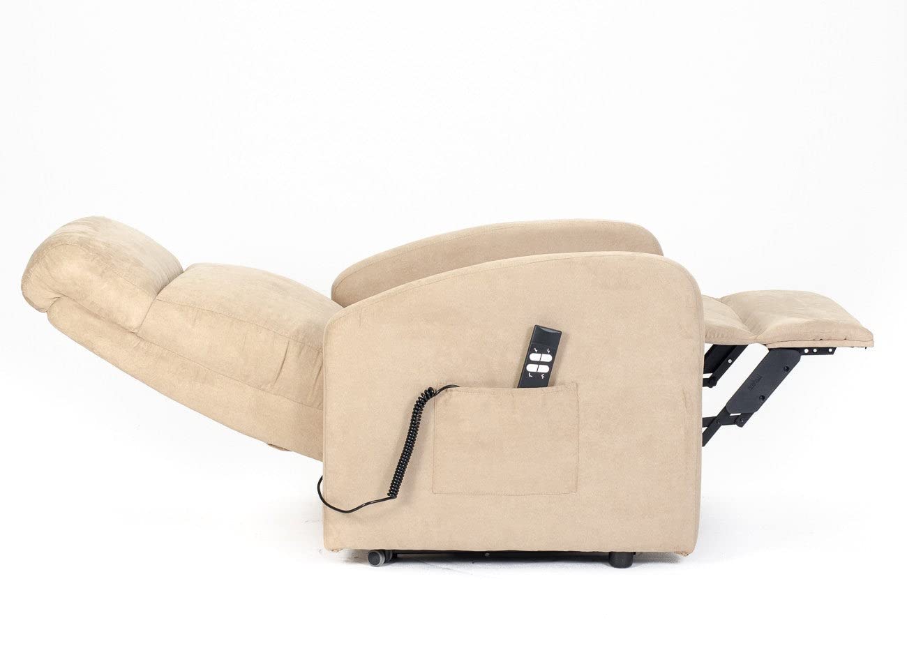 POLTRONE ITALIA Chanel 2 Moteurs Fauteuil releveur inclinable Dispositif Médical 2 Roues siège à Micro-Ressorts Doux fauteuils électriques fauteuils de Relaxation Camel