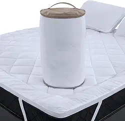 Pillow Top Queen Extra Macio Toque de Pluma em Fibra Siliconada 600g/m2 158x198cm BF Colchões