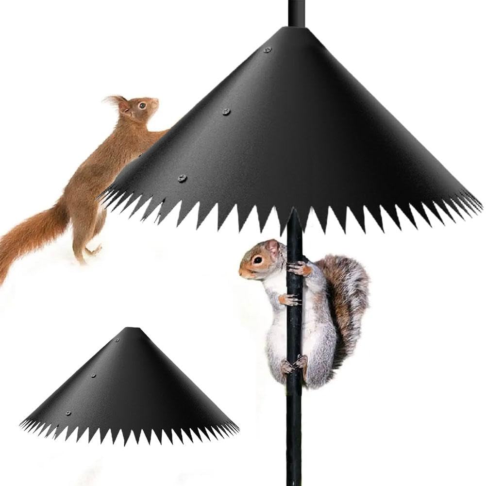 Universal 18inch Squirrel Proof Baffle, Reusable Squirrel Baffle Wrap Around Squirrel Proof Bird Feeder, for Protects Hanging Bird Feeders Bird Seed Trays, Squirrel Baffle for Bird Poles/Hanging