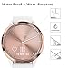 PULEN [3-Pack] for Garmin Vivomove HR Screen Protector, HD Clear Anti-Scratch Anti-Fingerprint Easy Installation Tempered Glass for Garmin Vivomove HR