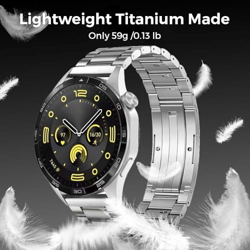 Correa metálica de titanio compatible con Huawei Watch GT 46mm 22mm miniatura 4