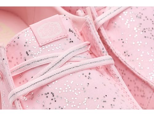 Image of HEYDUDE Girl's Toddler Wendy Sparkle Surprise | Slip On Shoe with Elastic Laces