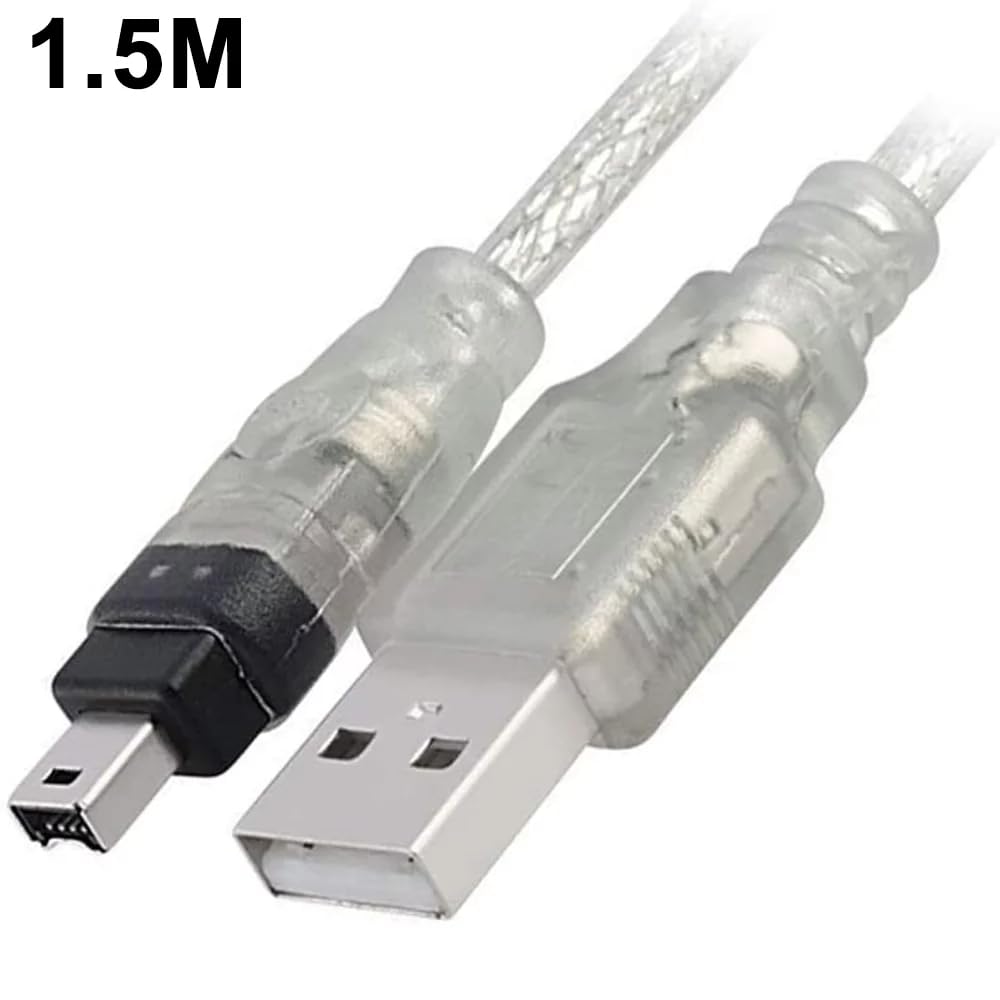 Câble adaptateur USB vers IEEE 1394 Firewire 4 broches pour iLink 1,5 m