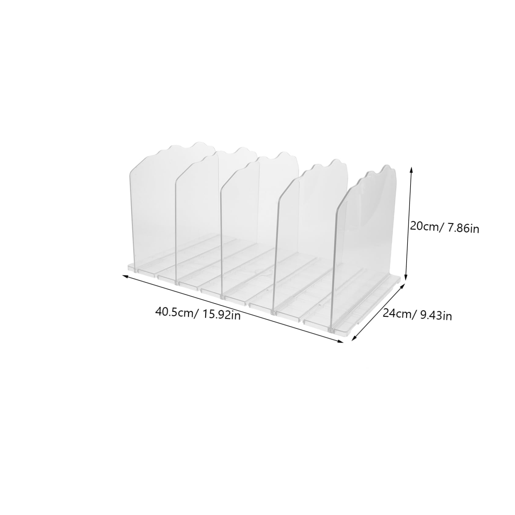 Operitacx Organizador Transparente de Bolsos Estantería de Escritorio de Abs, Diseño Modular Fácil de Usar para Organización en Armarios y Escritorios