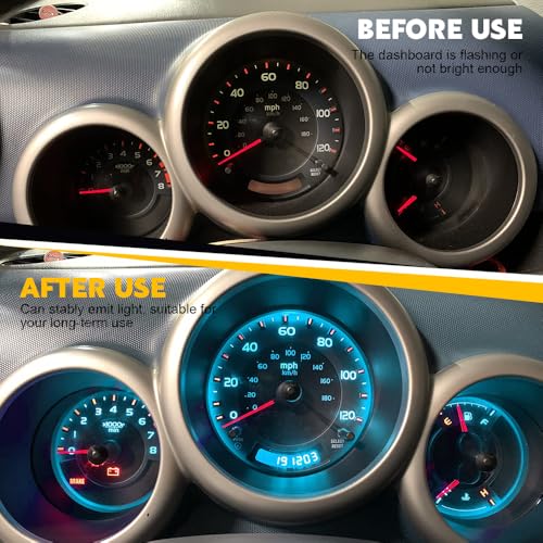 ASUBHA 20PCS T5 Bombillas LED para Tablero de Auto miniatura 4