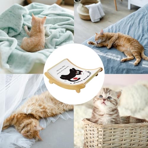 Griffoir pour chat horizontal avec surface interactive pour aiguiser les griffes
