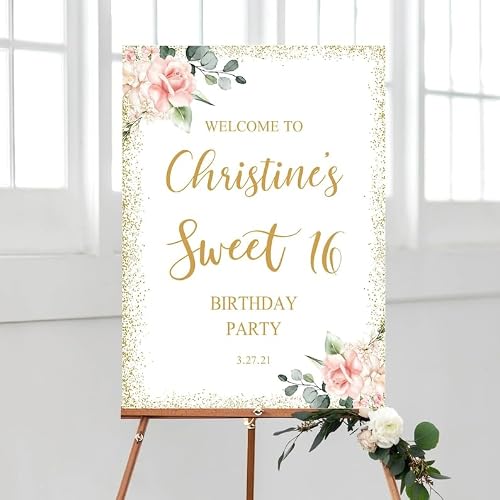 Start Journey Sweet 16 Welcome Sign