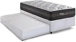 Bicama Solteiro com Cama Auxiliar Herval Palermo, Molas Ensacadas, 60x88x188 cm