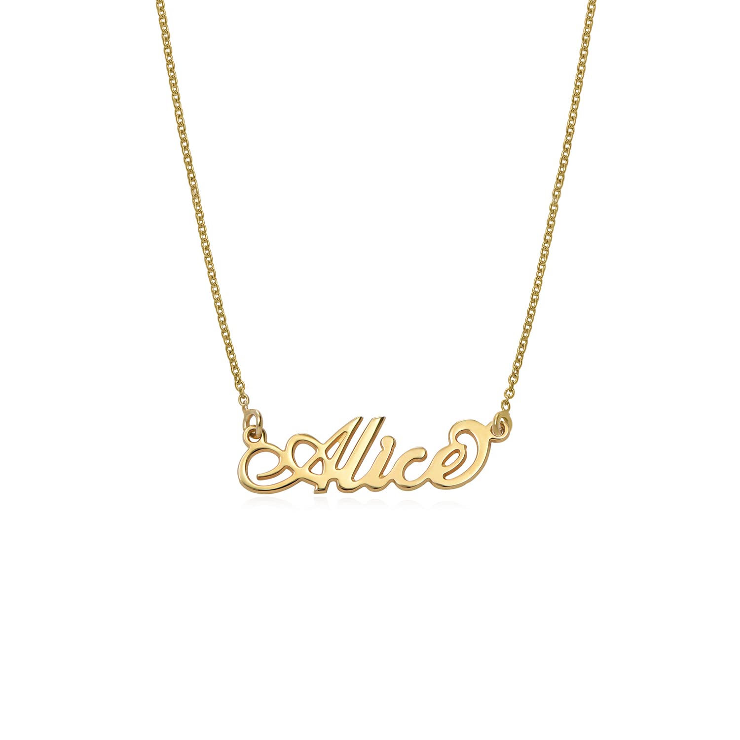 MyNameNecklace MYKA Collar Pequeño Personalizado con Nombre Estilo “Carrie - Regalos para Ella, Regalo para Mujer