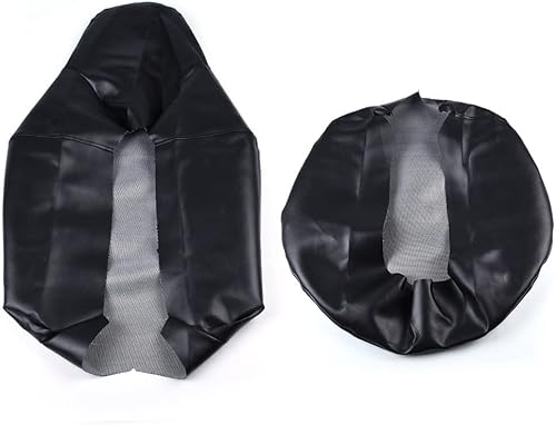 Miniatura 2 de CHEDA Juego de 2 fundas de asiento trasero y fundas de asiento, compatibles con Polaris RZR 570 800 900 2008+, cuero estándar negro