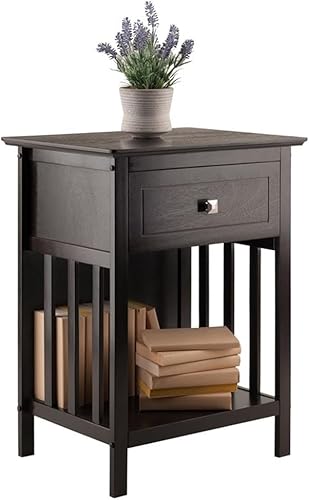 Miniatura 9 de Winsome Marcel - Mesa decorativa, café, 18.9 x 14.96 x 25 pulgadas