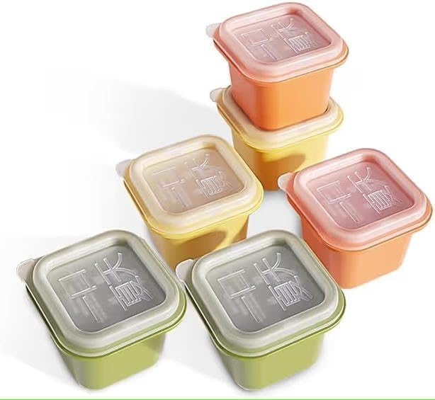 6Pack, Square Ice Cube Mold with Lid – Set of 6 Multicolor Silicone Ice Tray for Cocktails, Iced Coffee & Iced Tea – Large Single Cube Ice Box – Flexible, BPA-Free, Stackable, Easy Release.